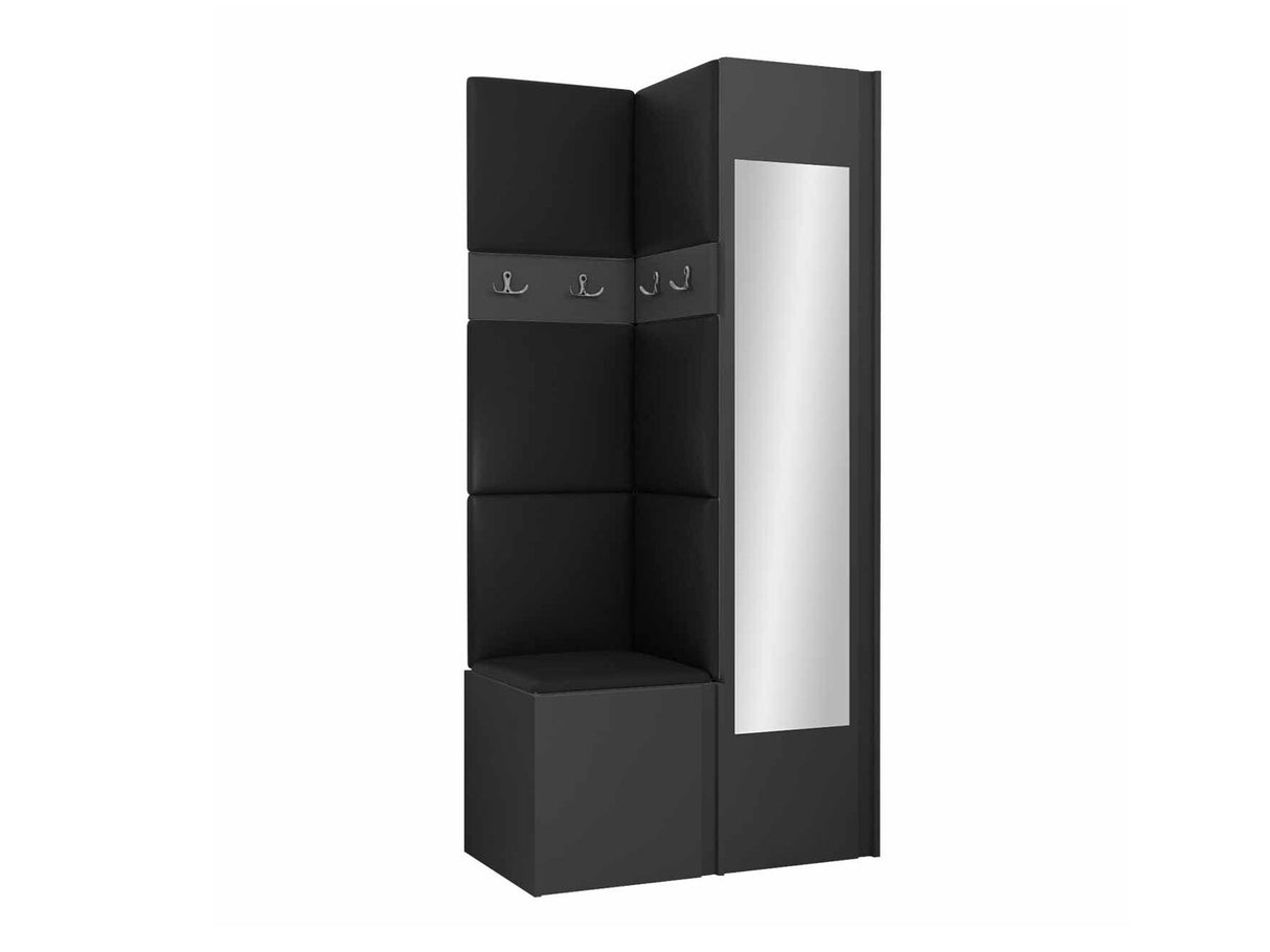 Előszoba garnitúra ORION XXV (Tavasz XXV), Keret színe: Grafit, Puha falpanel színe: Soft 011