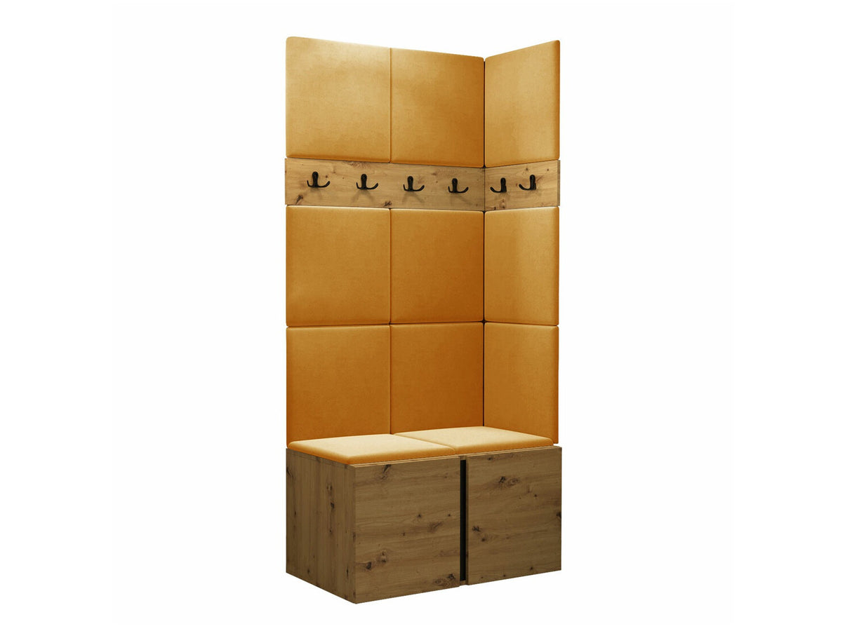 Előszoba garnitúra ORION I (Tavasz I), Keret színe: Artisan tölgy, Puha falpanel színe: Manila 32