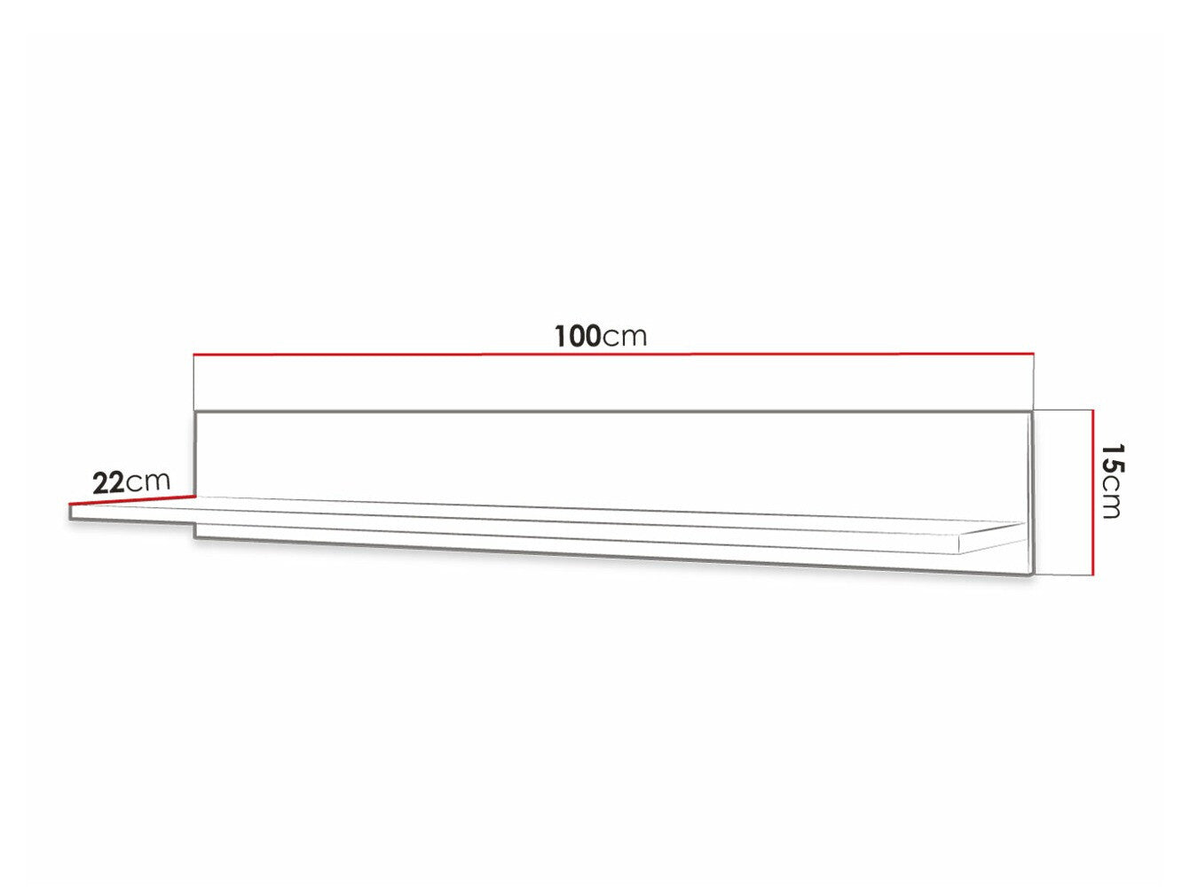 Polc WALDI (Terospito / Towiro), Szín: Fekete