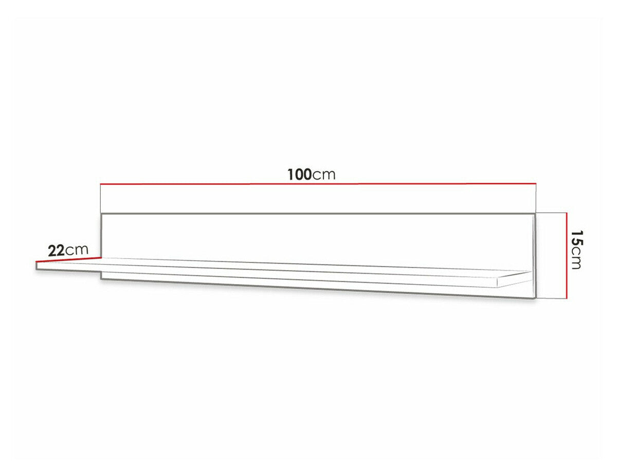 Polc WALDI (Terospito / Towiro), Szín: Fehér