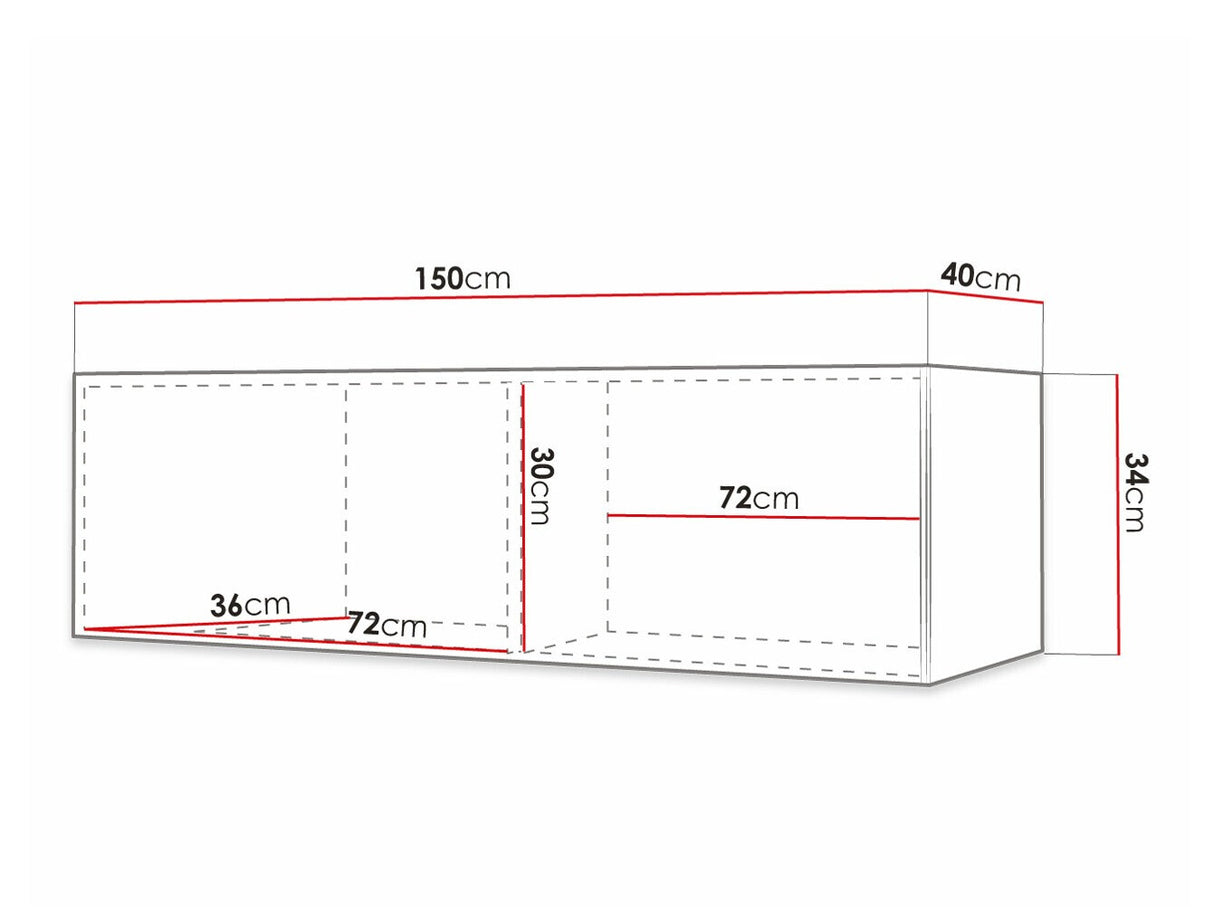 TV-állvány WALDI RIFLO SLIM 150 (Towiro Slim I 150), Szín: Fekete
