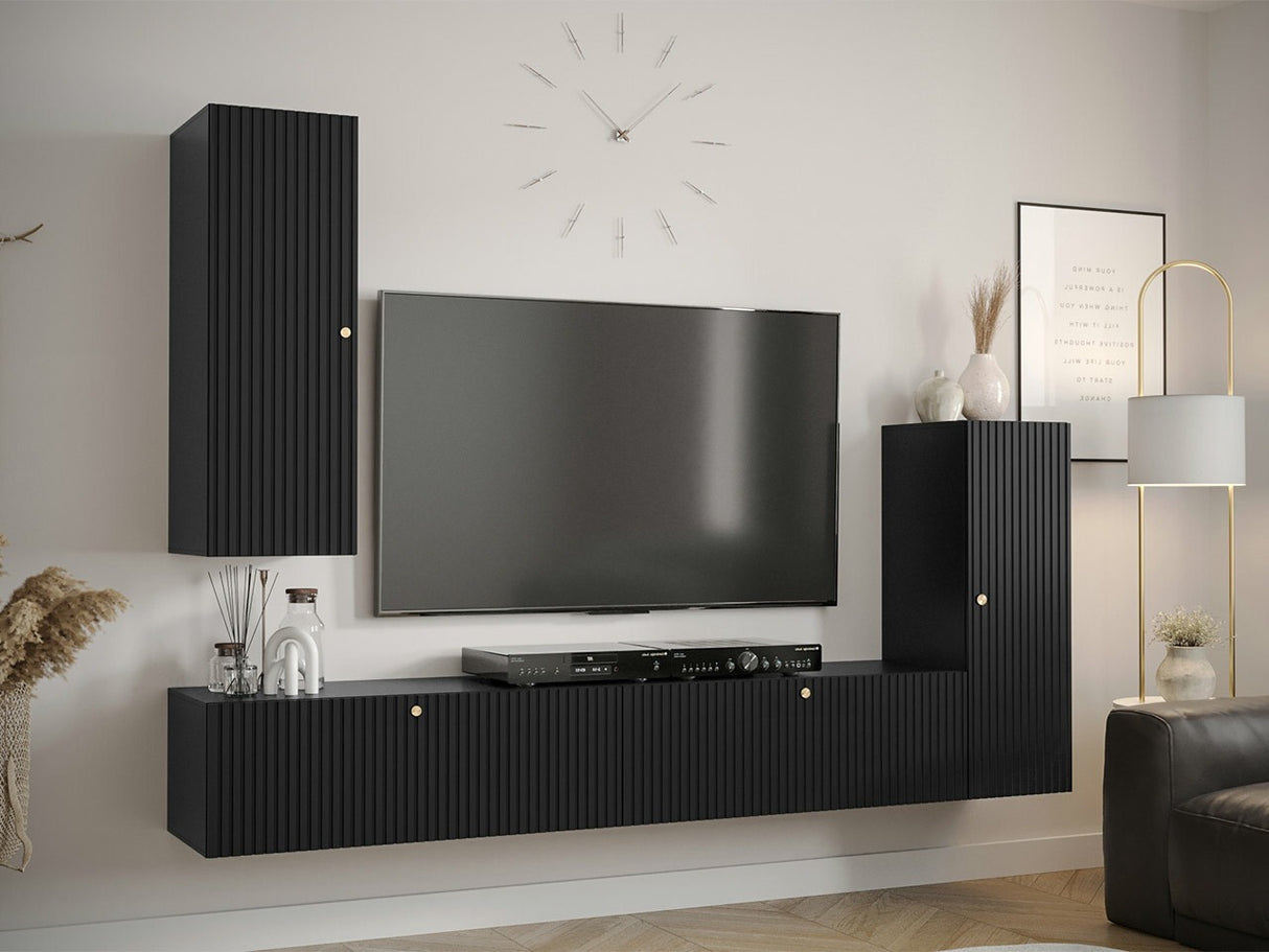 Nappali szett WALDI RIFLO SLIM I (Towiro Slim I 1), Szín: Fekete