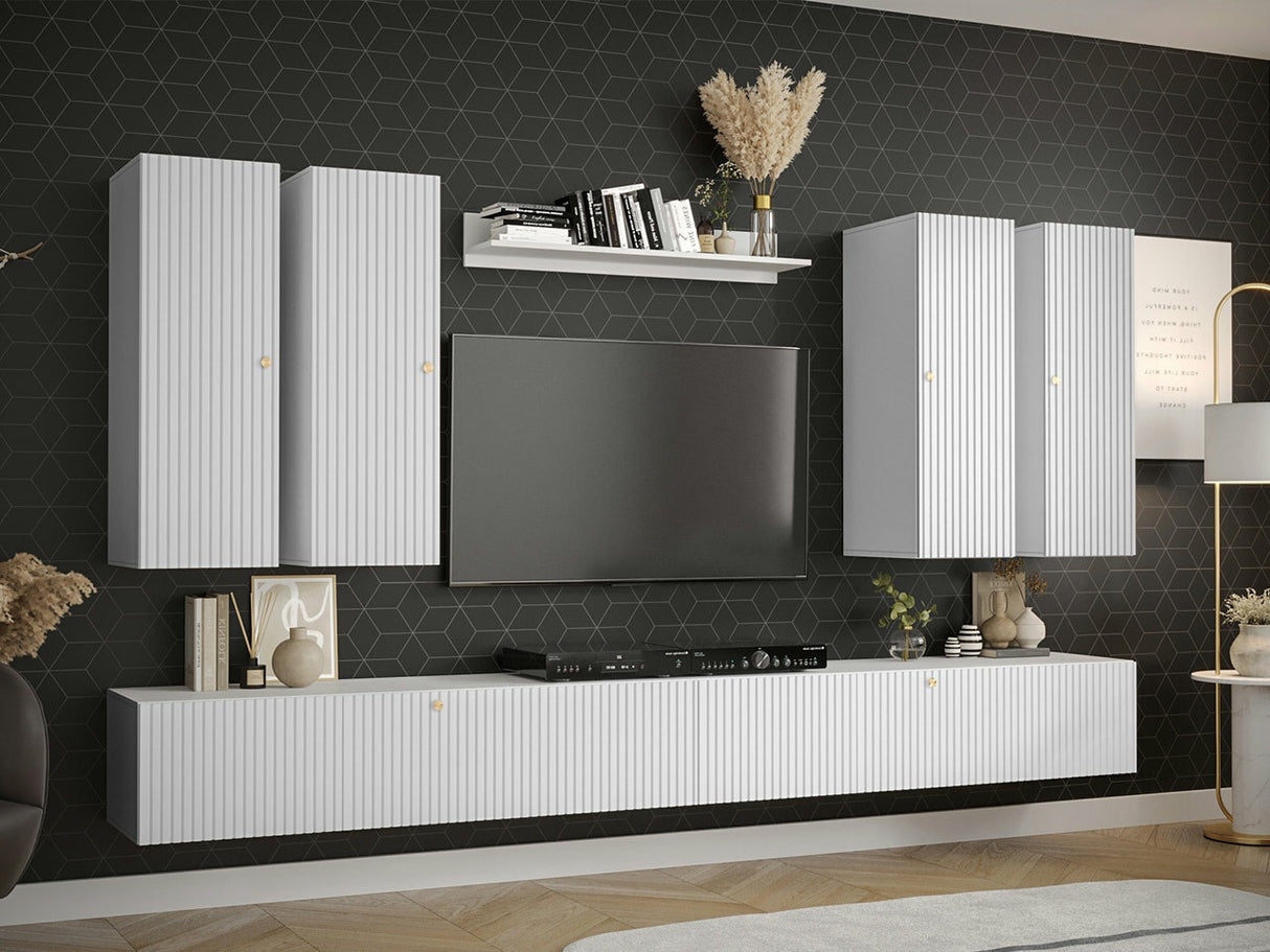 Nappali szett WALDI RIFLO SLIM IV (Towiro Slim I 4), Szín: Fehér