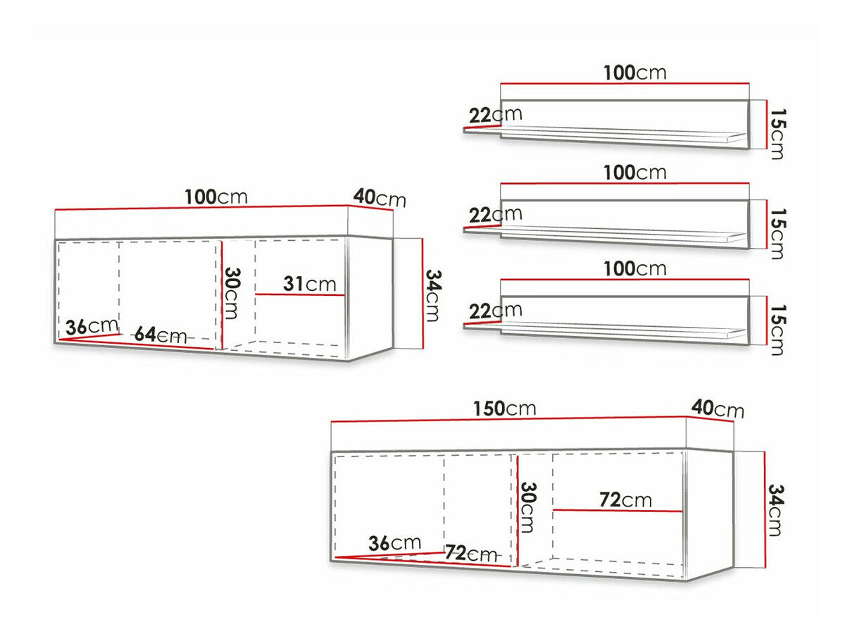 Nappali szett WALDI RIFLO SLIM X (Towiro Slim I 10), Szín: Fehér