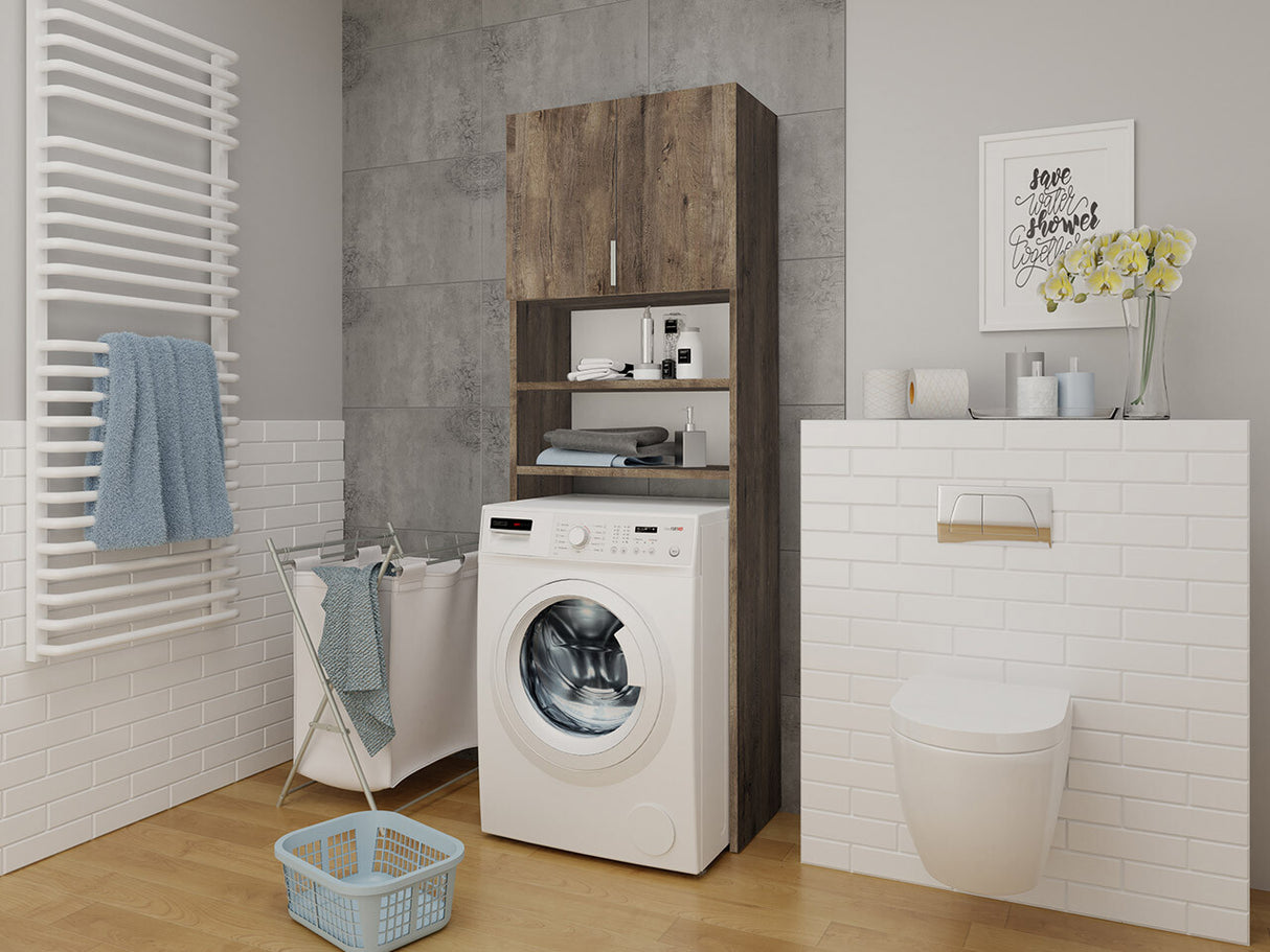 Fürdőszoba polc Bonito, Szín: Sötét kőris