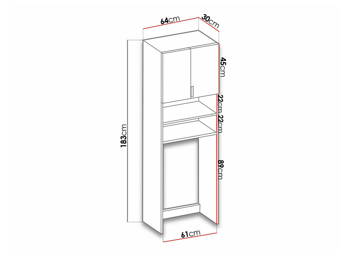 Fürdőszoba polc Bonito, Szín: Sonoma tölgy