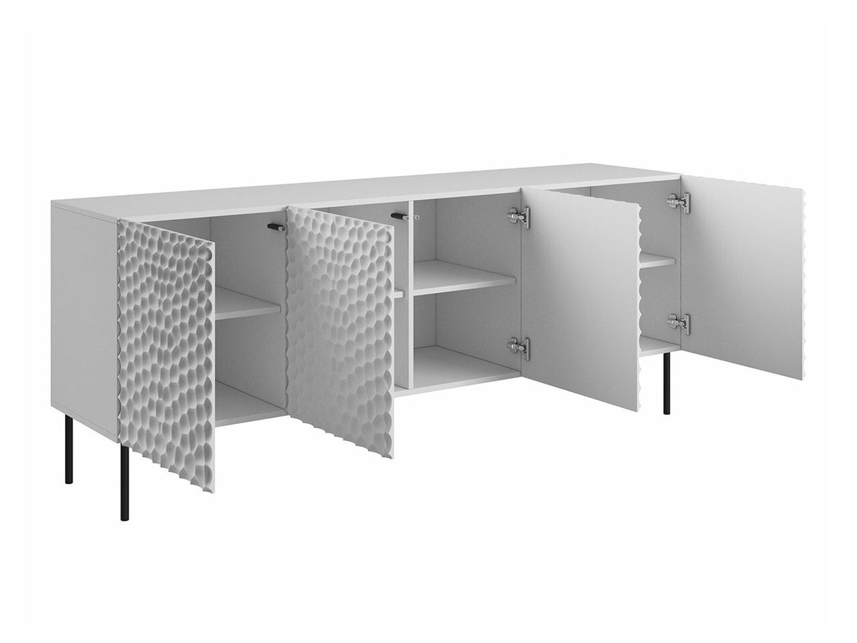 Szekrény HOLE 190 (Erizerto), Szín: Fehér + Fekete