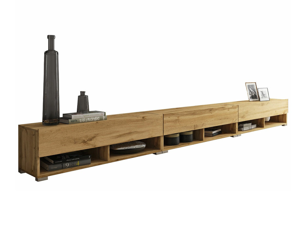 TV-állvány Lowboard A300 (Adenik 300), Szín: Wotan tölgy, Led világítás: Igen