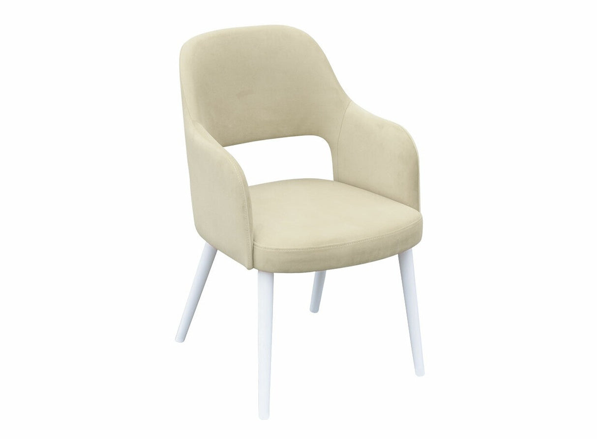 Szék K85 (JK85 R), Kárpit: Magic Velvet 2201, Fa színe: Fehér