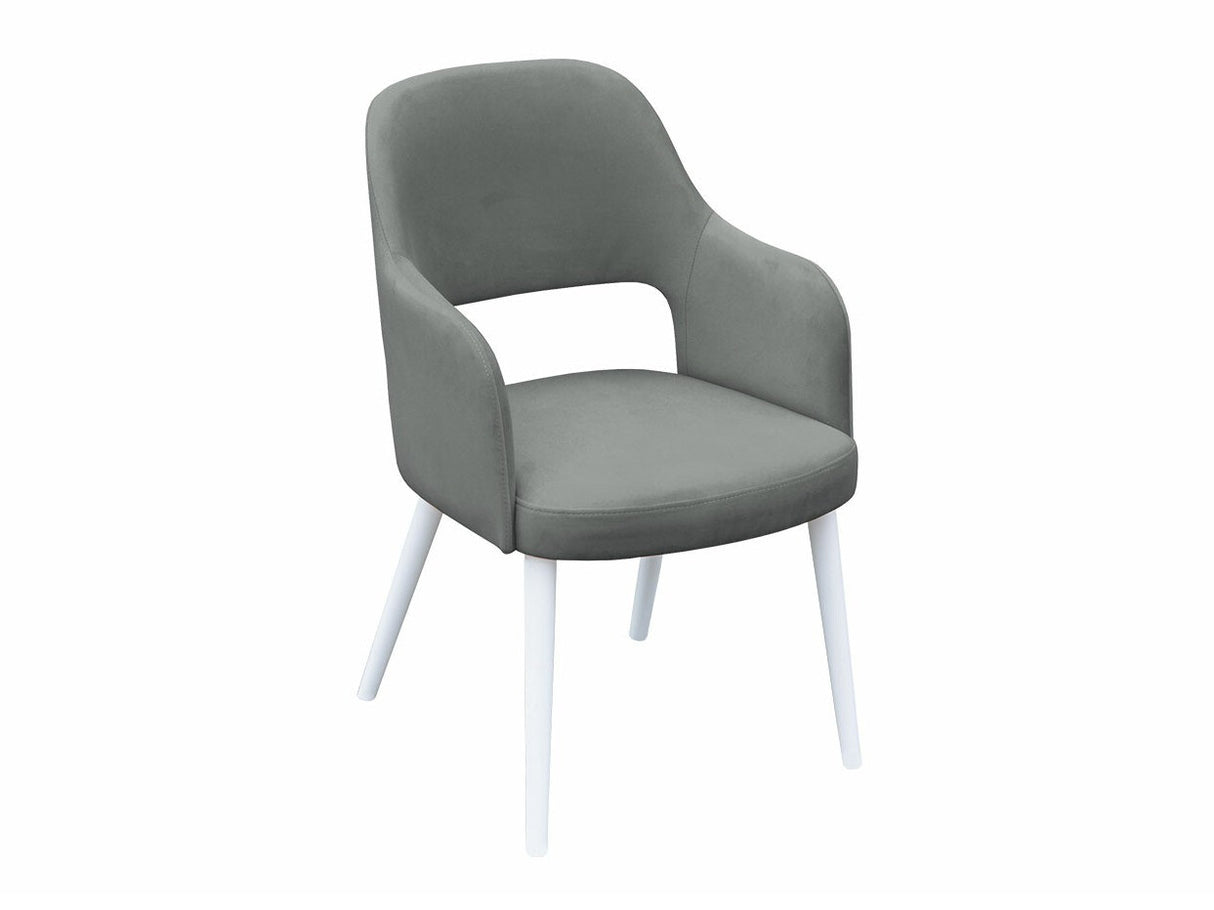 Szék K85 (JK85 R), Kárpit: Magic Velvet 2217, Fa színe: Fehér