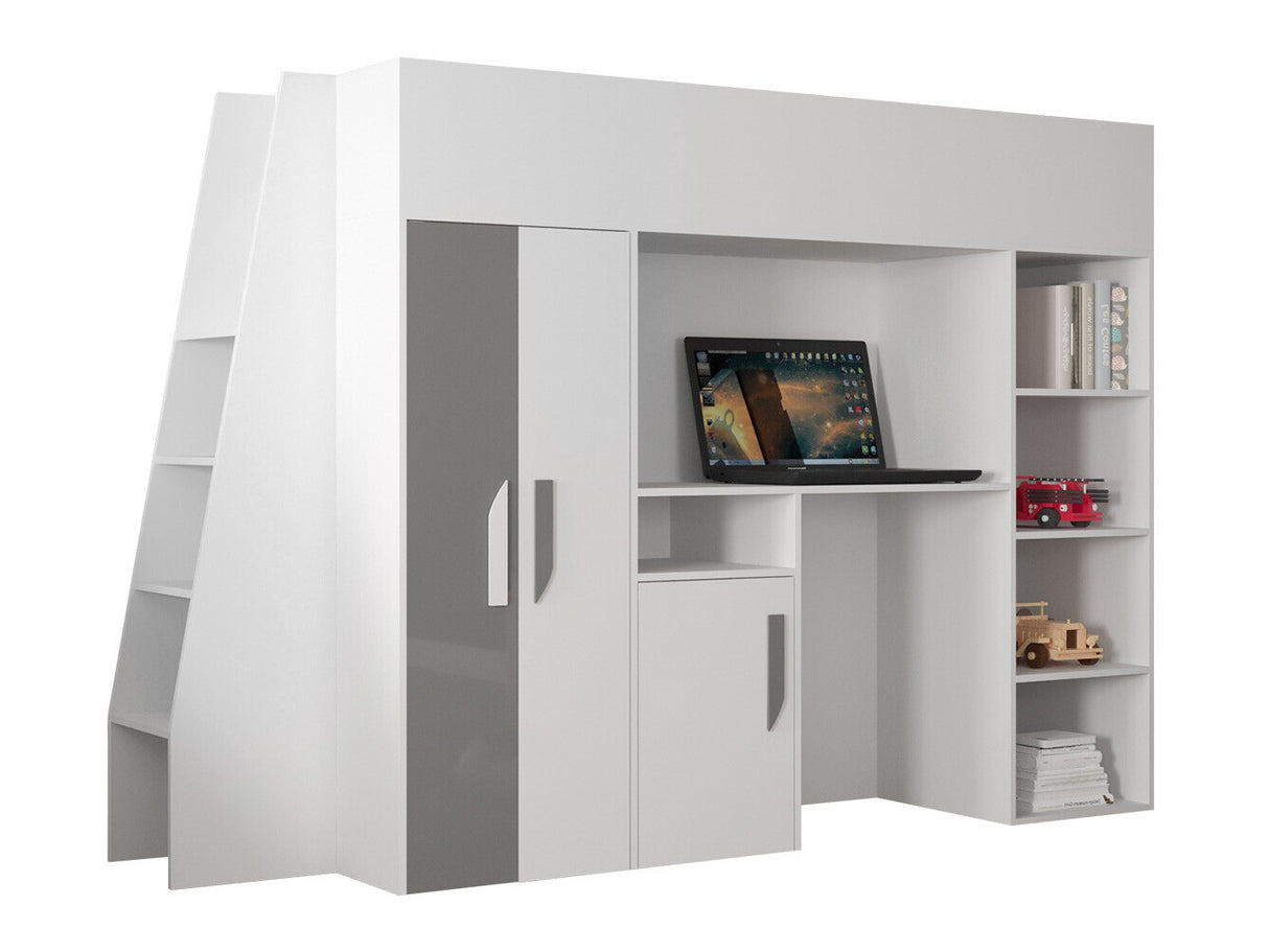 Galériaágy PARTY 15 (Pen 15), Szín: Fehér + Fényes szürke + Fényes fehér