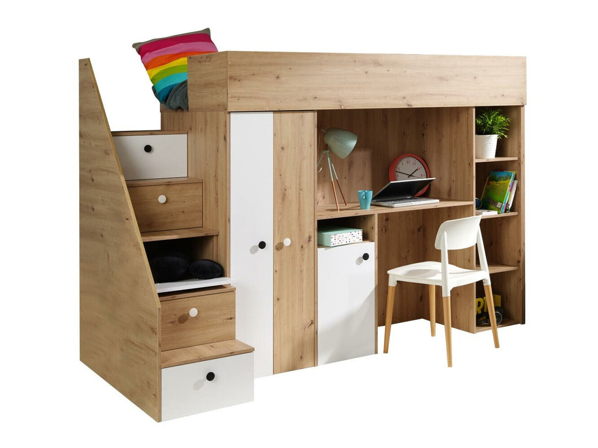 Galériaágy SMART 14, Szín: Artisan tölgy + Fehér