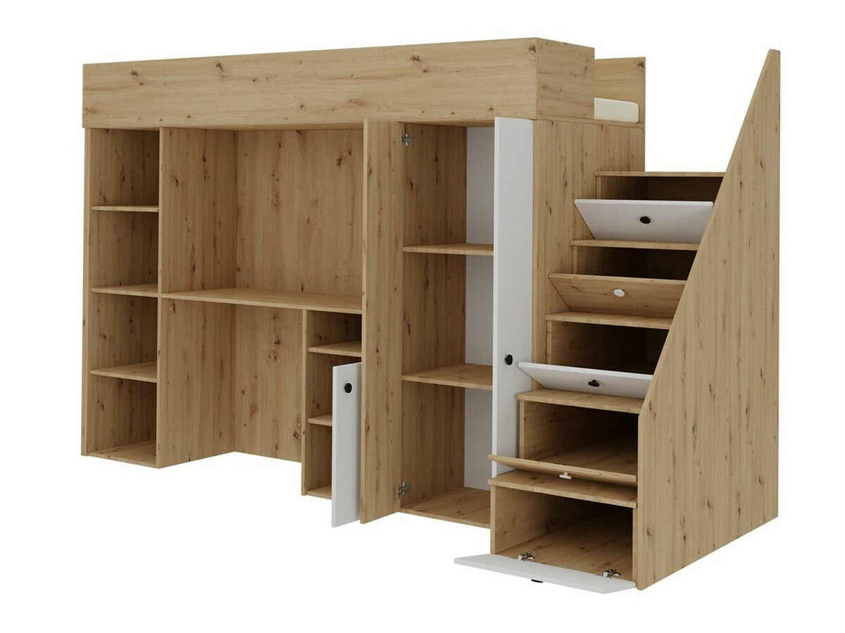 Galériaágy SMART 14, Szín: Artisan tölgy + Fehér