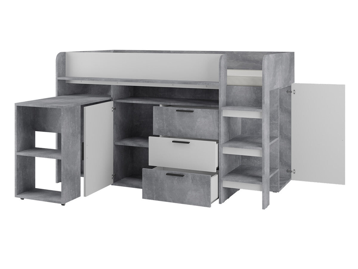 Galériaágy KONKRET 1, Szín: Beton + Wotan tölgy