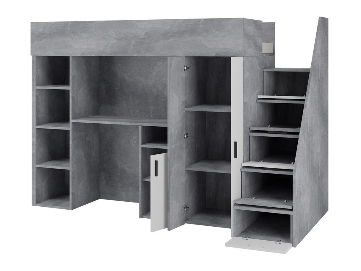 Galériaágy KONKRET 14, Szín: Beton + Fehér