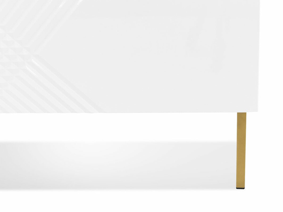 Éjjeliszekrény EXITO 50 (Madrielle) (Fehér + Fényes fehér)