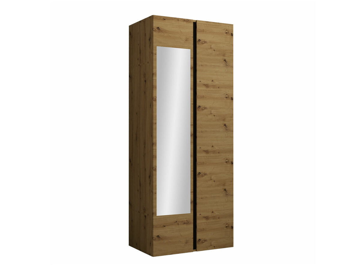 Gardróbszekrény Orion I, Szín: Artisan tölgy + Fekete
