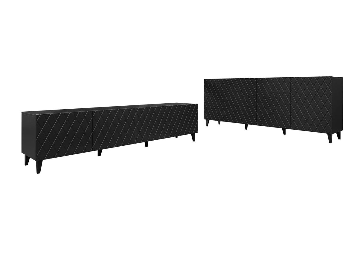 Nappali szett Meble ASTI I (Deziko) , Szín: Fekete