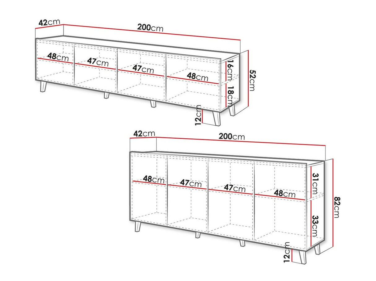 Nappali szett Meble ASTI I (Deziko), Szín: Fehér