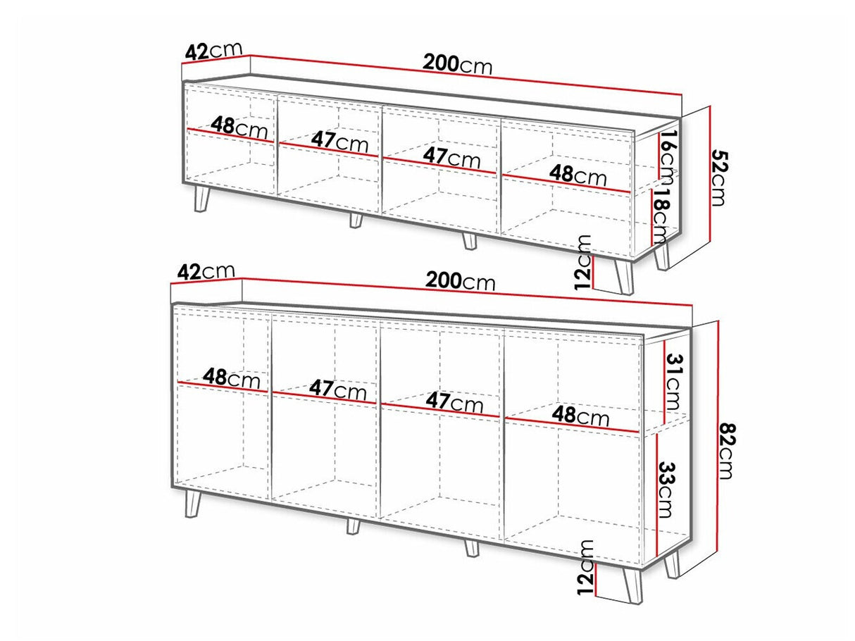 Nappali szett Meble BARI I (Ceramoe), Szín: Fekete