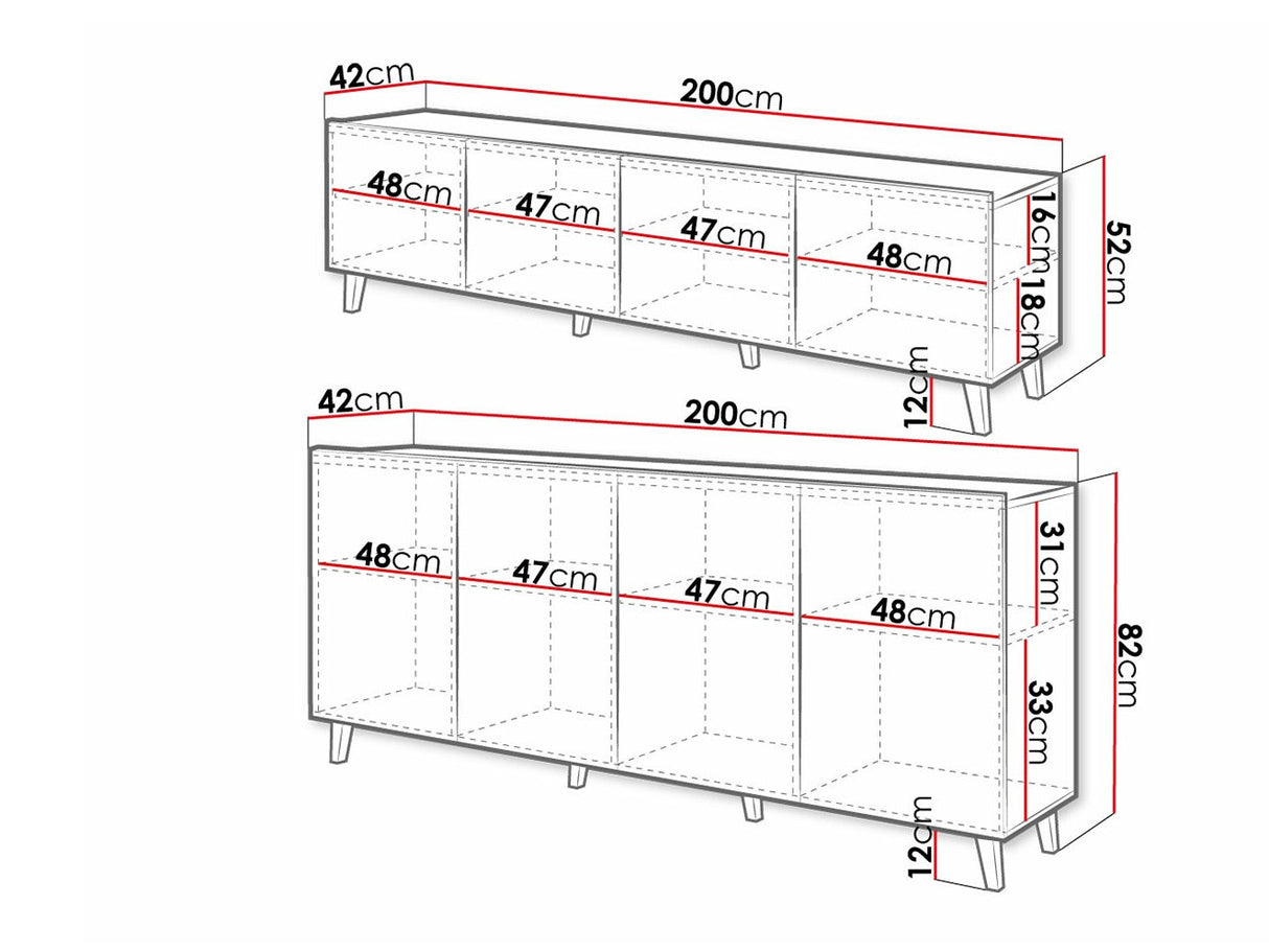 Nappali szett Meble BARI I (Ceramoe), Szín: Fehér