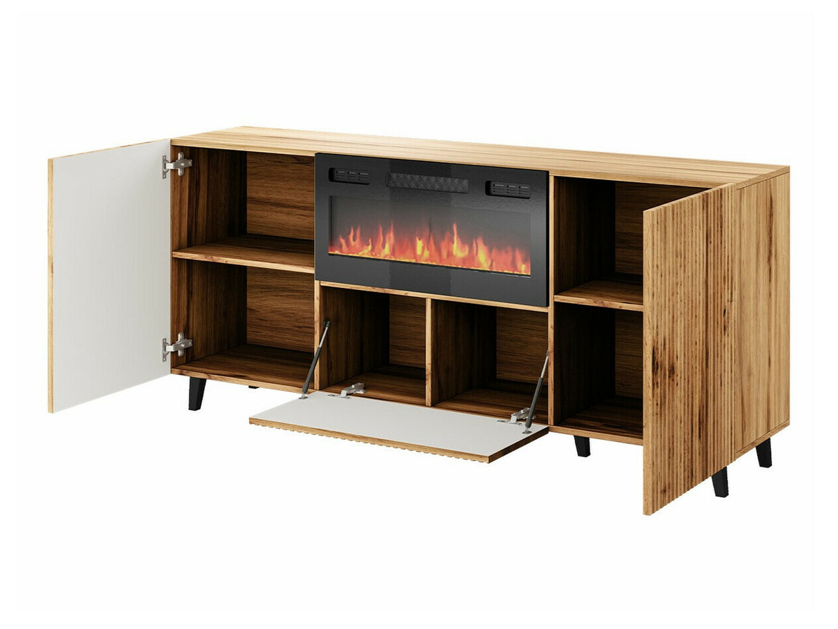 Szekrény VAMOS 180 EF (kandalló 180 Tilderi), Szín: Wotan tölgy