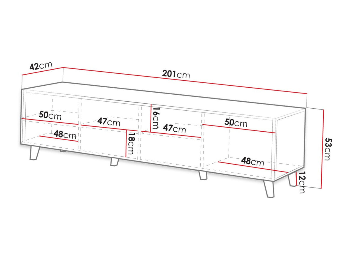 TV-állvány VAMOS I, Szín: Antracit