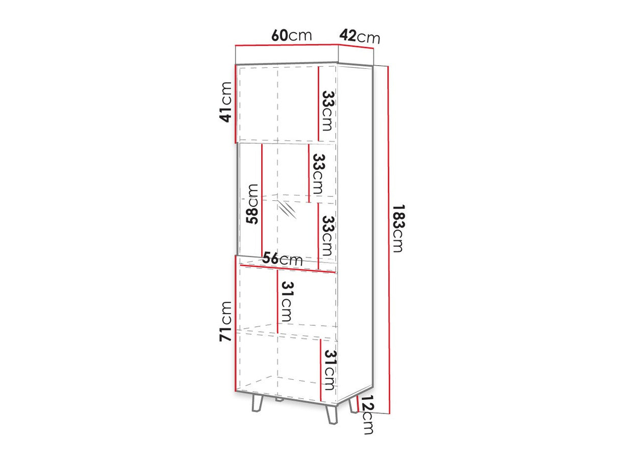 Könyvespolc VAMOS III (Tilderi), Szín: Antracit