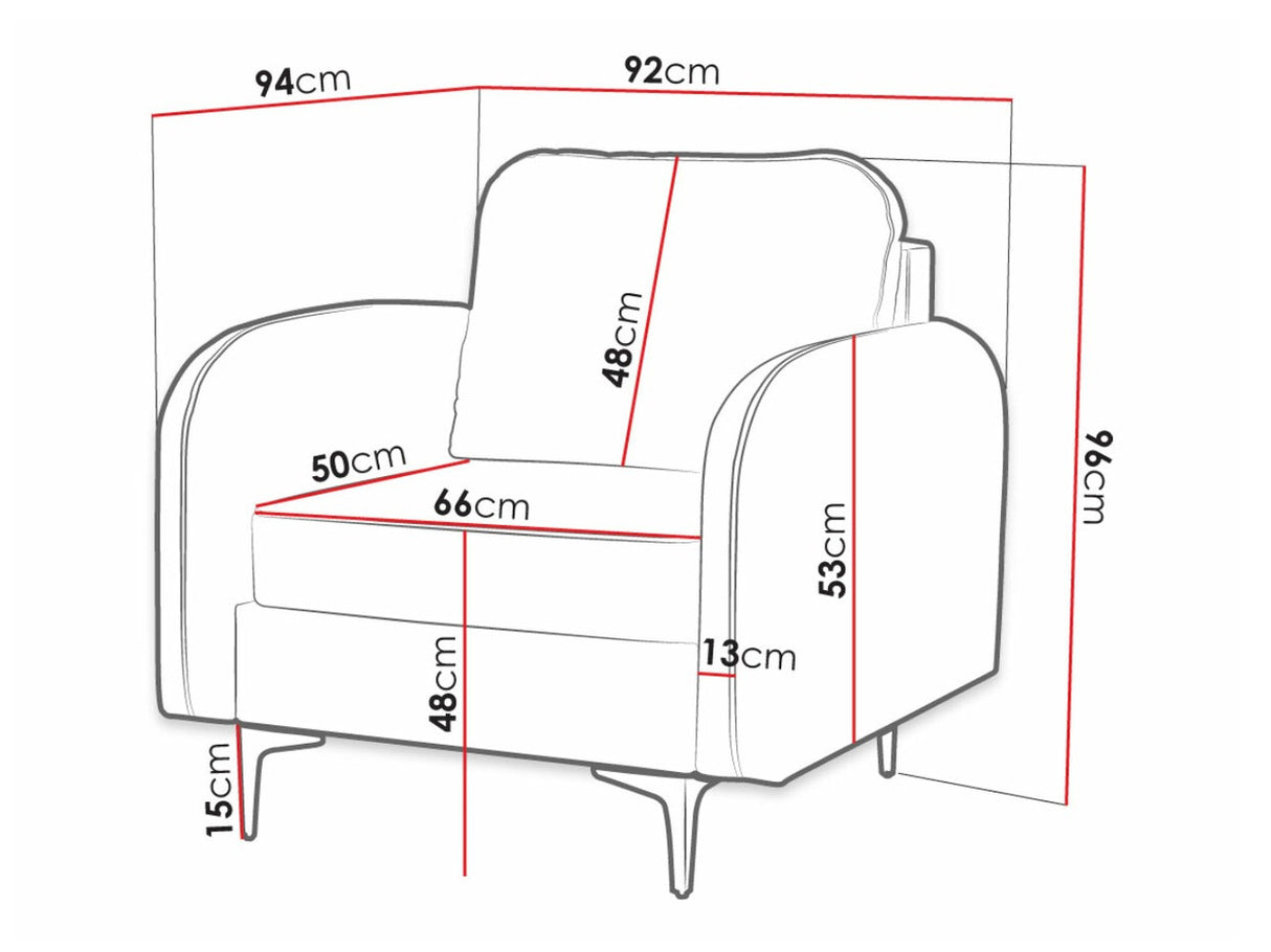 Fotel Venice UM (Navendu), Szín: Manila 02