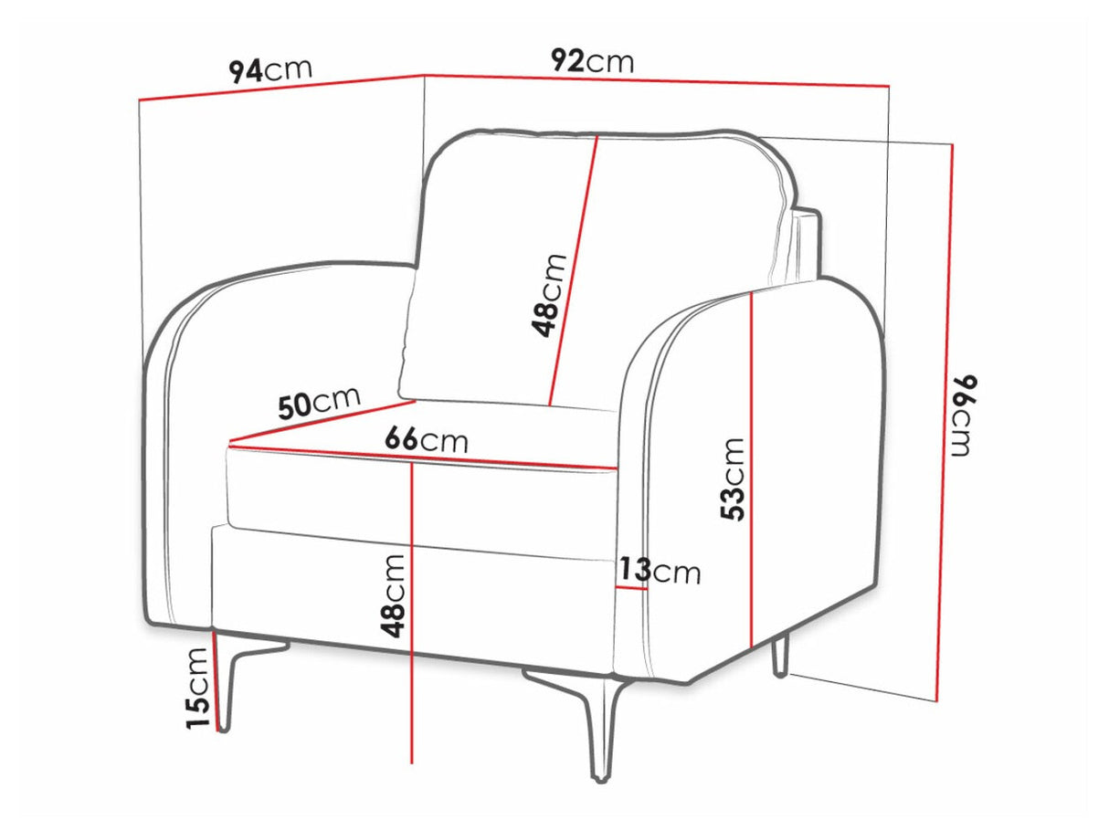 Fotel Venice UM (Navendu), Szín: Manila 16