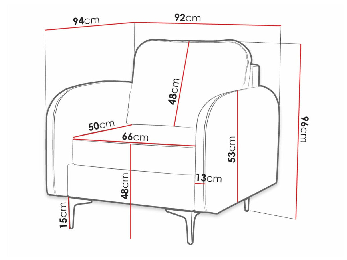 Fotel Venice UM (Navendu), Szín: Manila 25