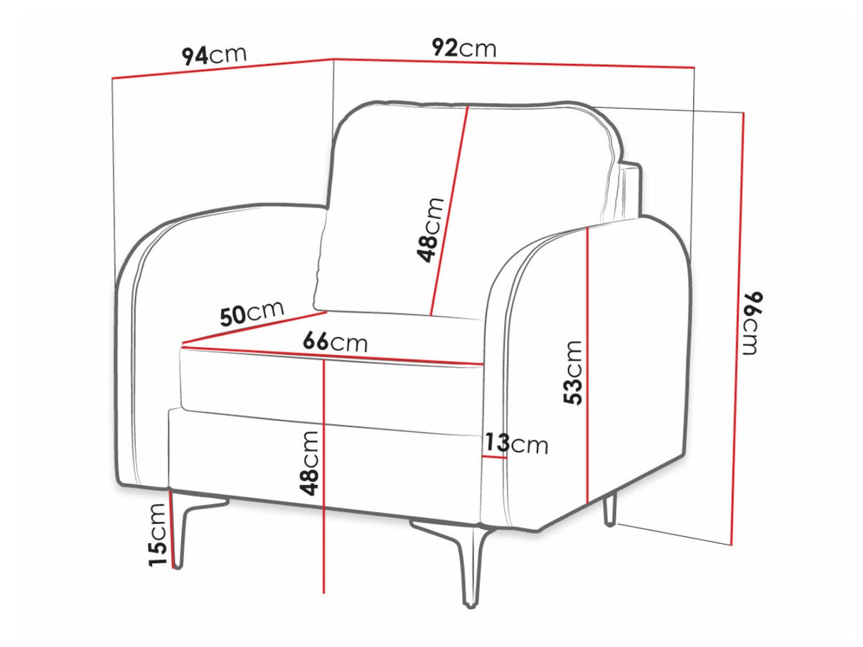 Fotel Venice UM (Navendu), Szín: Manila 33
