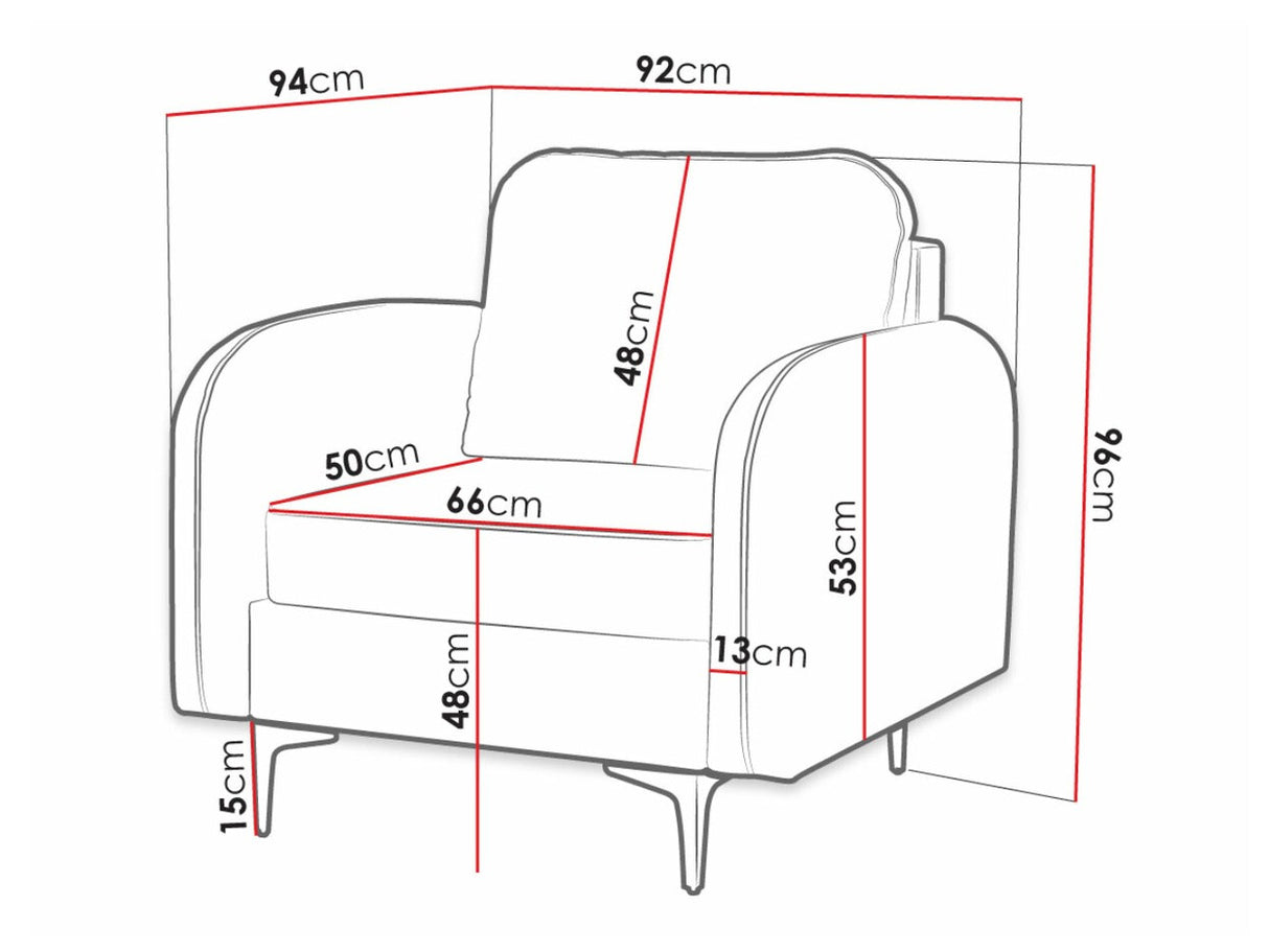 Fotel Venice UM (Navendu), Szín: Manila 35