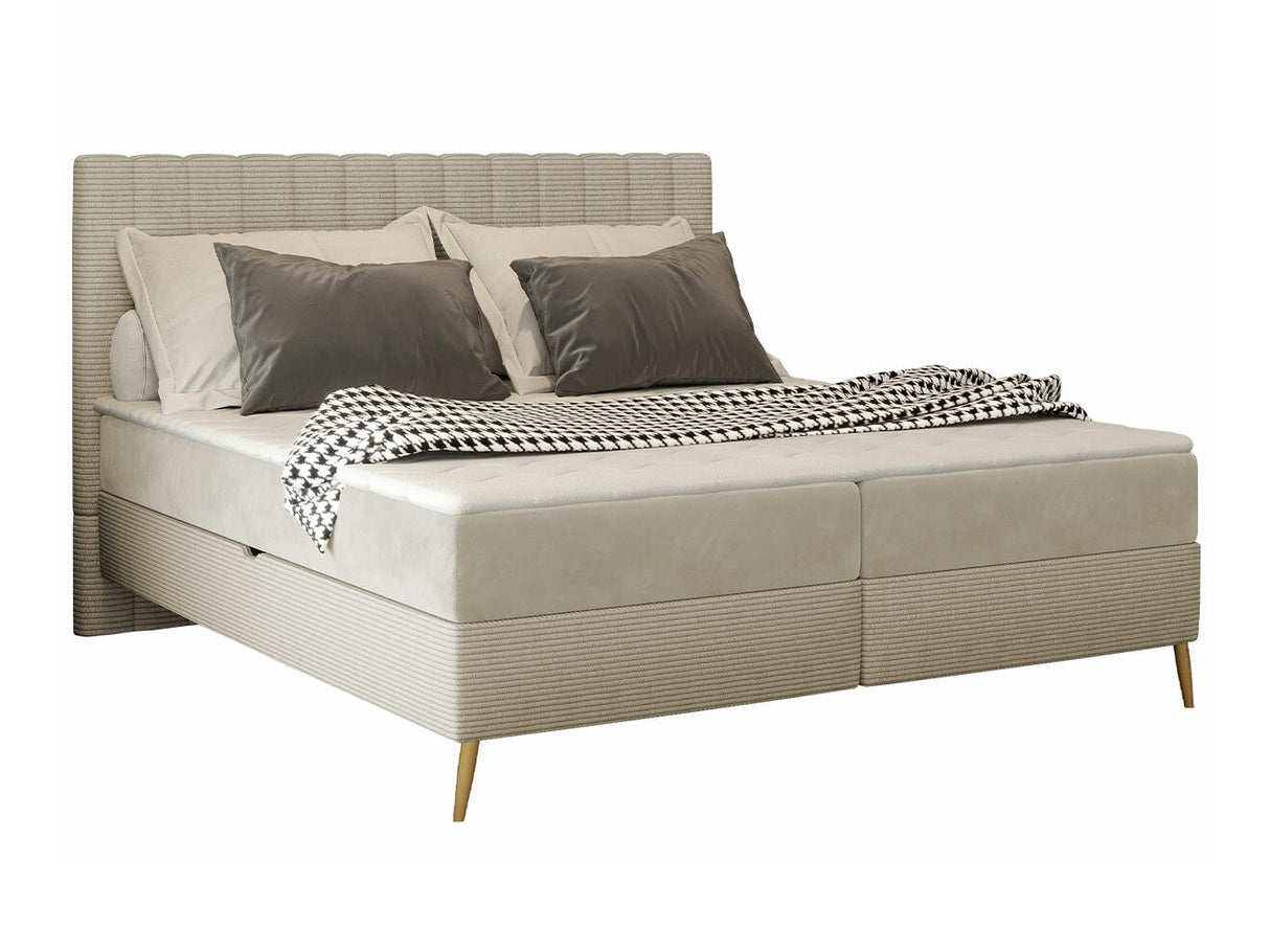 Kontinentális ágy Cindy (Tosseri), Szín: Poso 100 + Paros 01, Alvó felület mérete: 160 x 200 cm