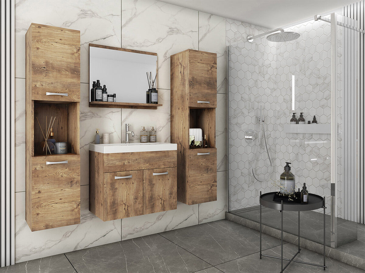 Fürdőszoba garnitúra Montreal XL (Floryna XL), Szín: Dió