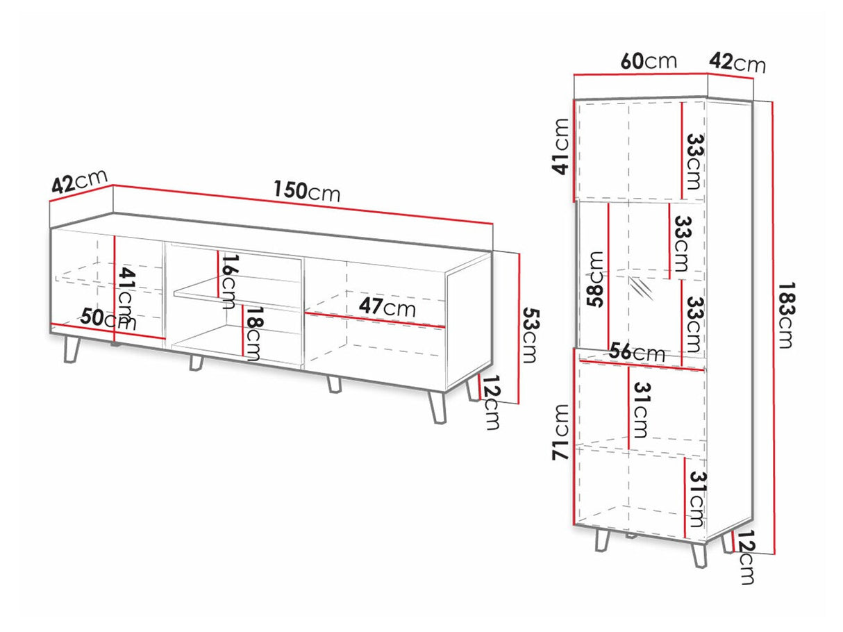 Nappali szett PAFOS II (Sinenko II) (Fekete)