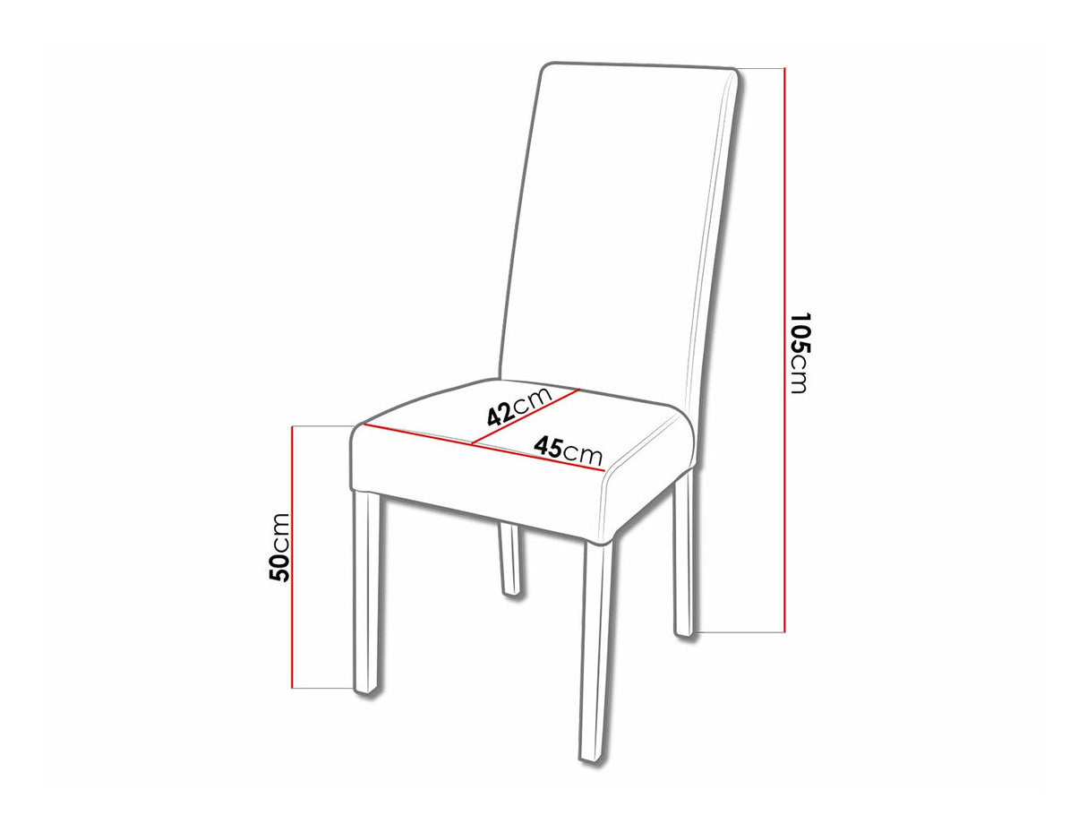 Szék K2 (JK2), Kárpit: Casablanca 2304, Fa színe: Fehér