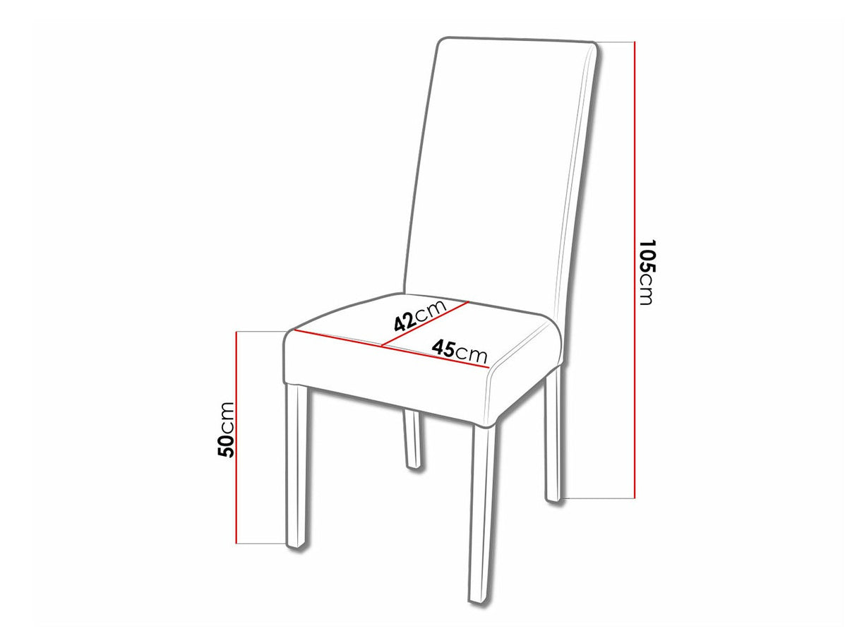 Szék K2 (JK2), Kárpit: Granada 2732, Fa színe: Fehér