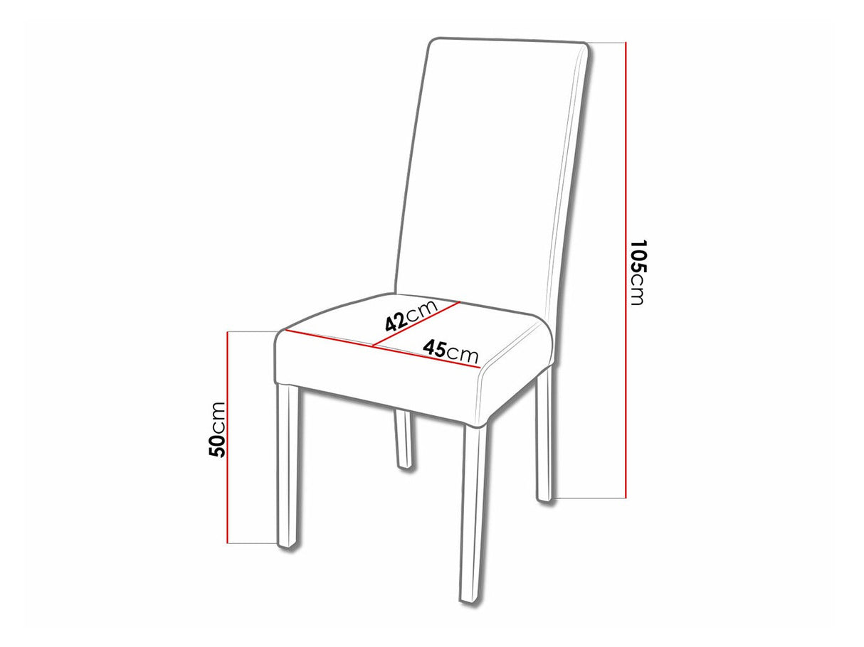 Szék K2 (JK2), Kárpit: Soft 017, Fa színe: Fehér