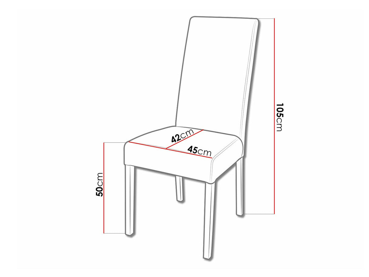 Szék K2 (JK2), Kárpit: Soft 011, Fa színe: Sonoma tölgy