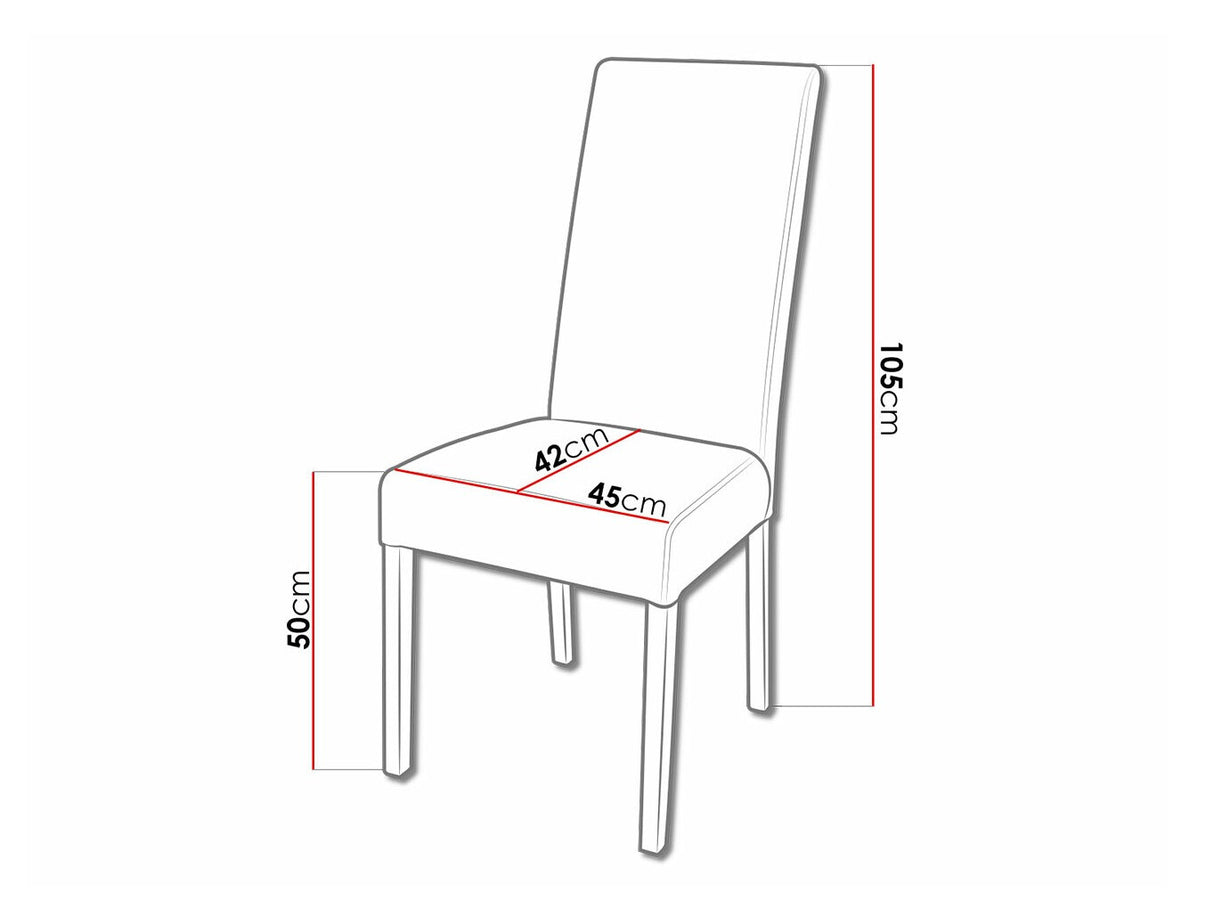 Szék K2 (JK2), Kárpit: Soft 029, Fa színe: Fehér