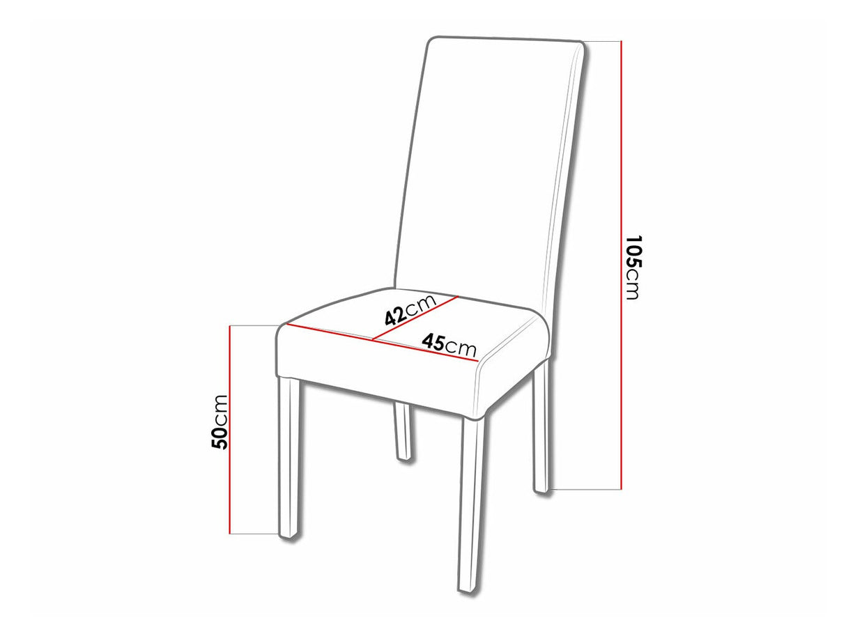 Szék K2 (JK2), Kárpit: Soft 029, Fa színe: Wenge