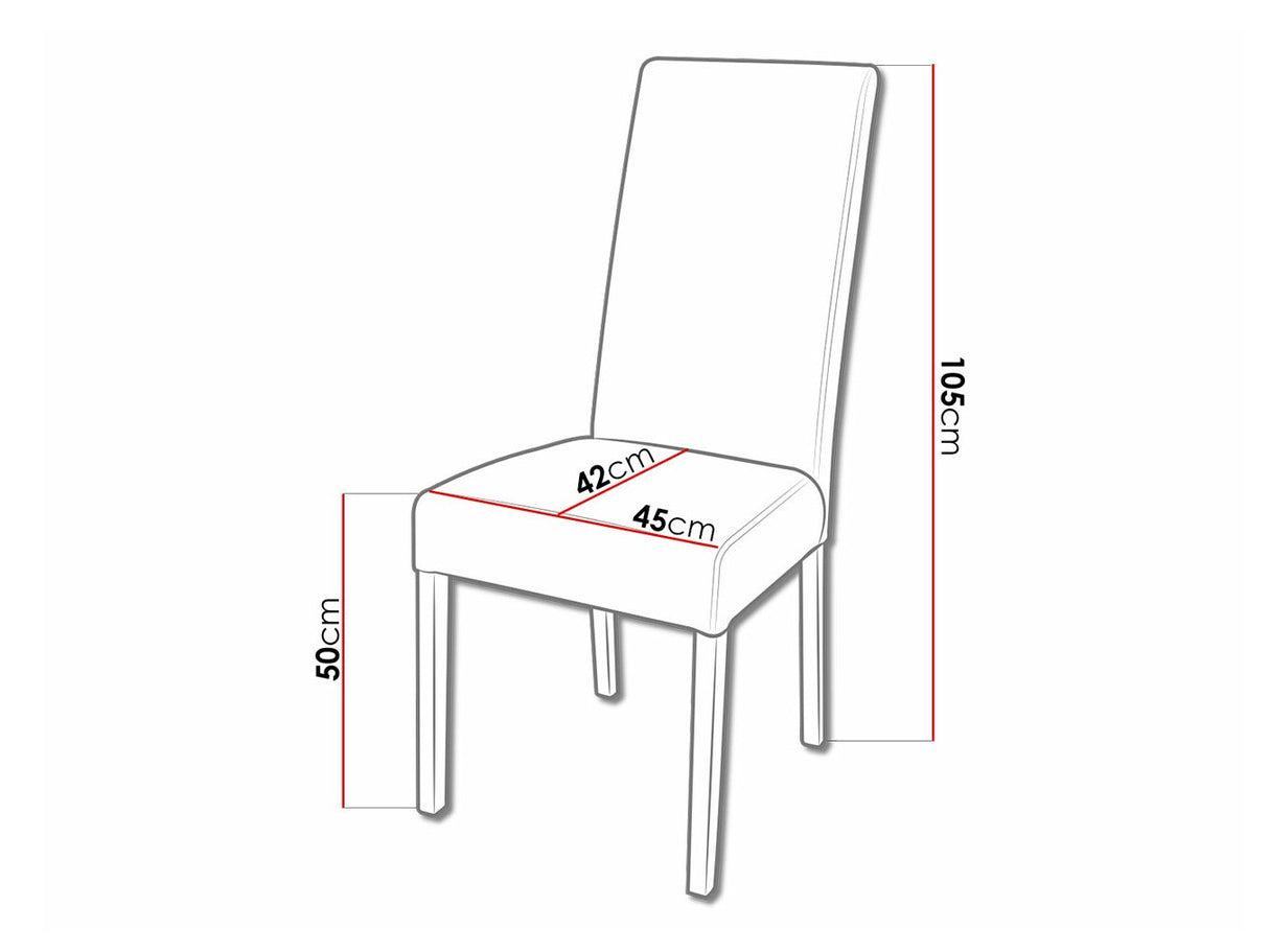 Szék K2 (JK2), Kárpit: Casablanca 2308, Fa színe: Dió
