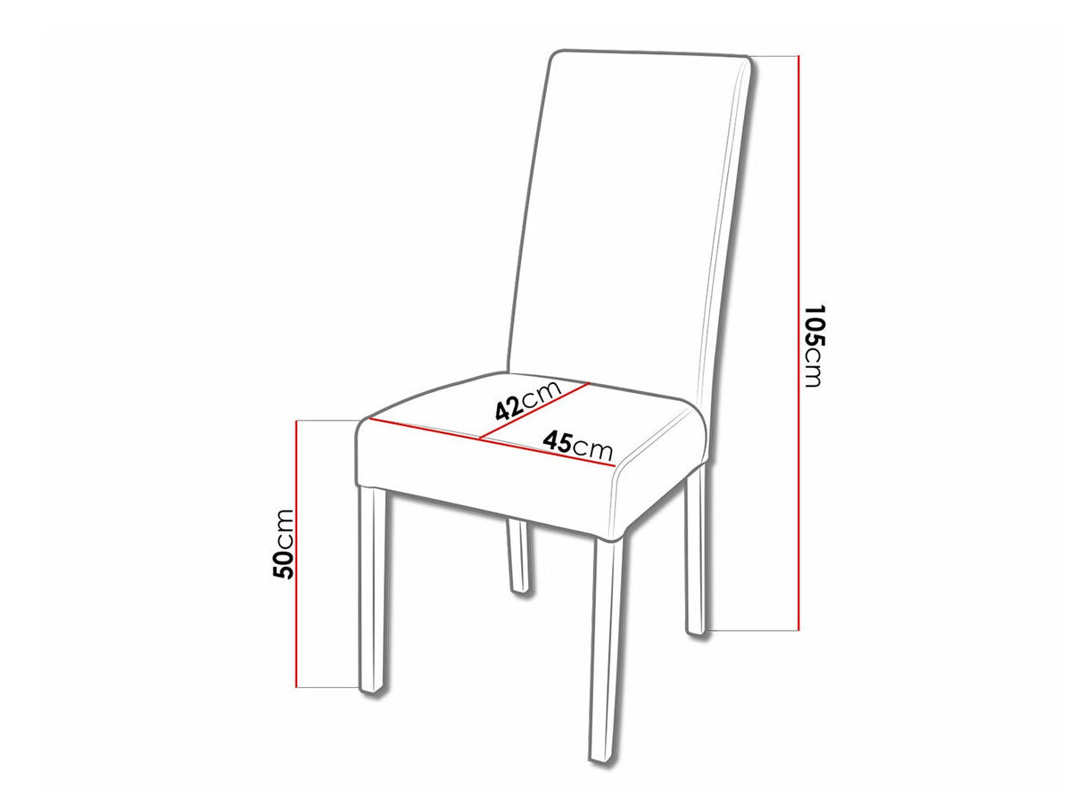 Szék K2 (JK2), Kárpit: Casablanca 2308, Fa színe: Wenge