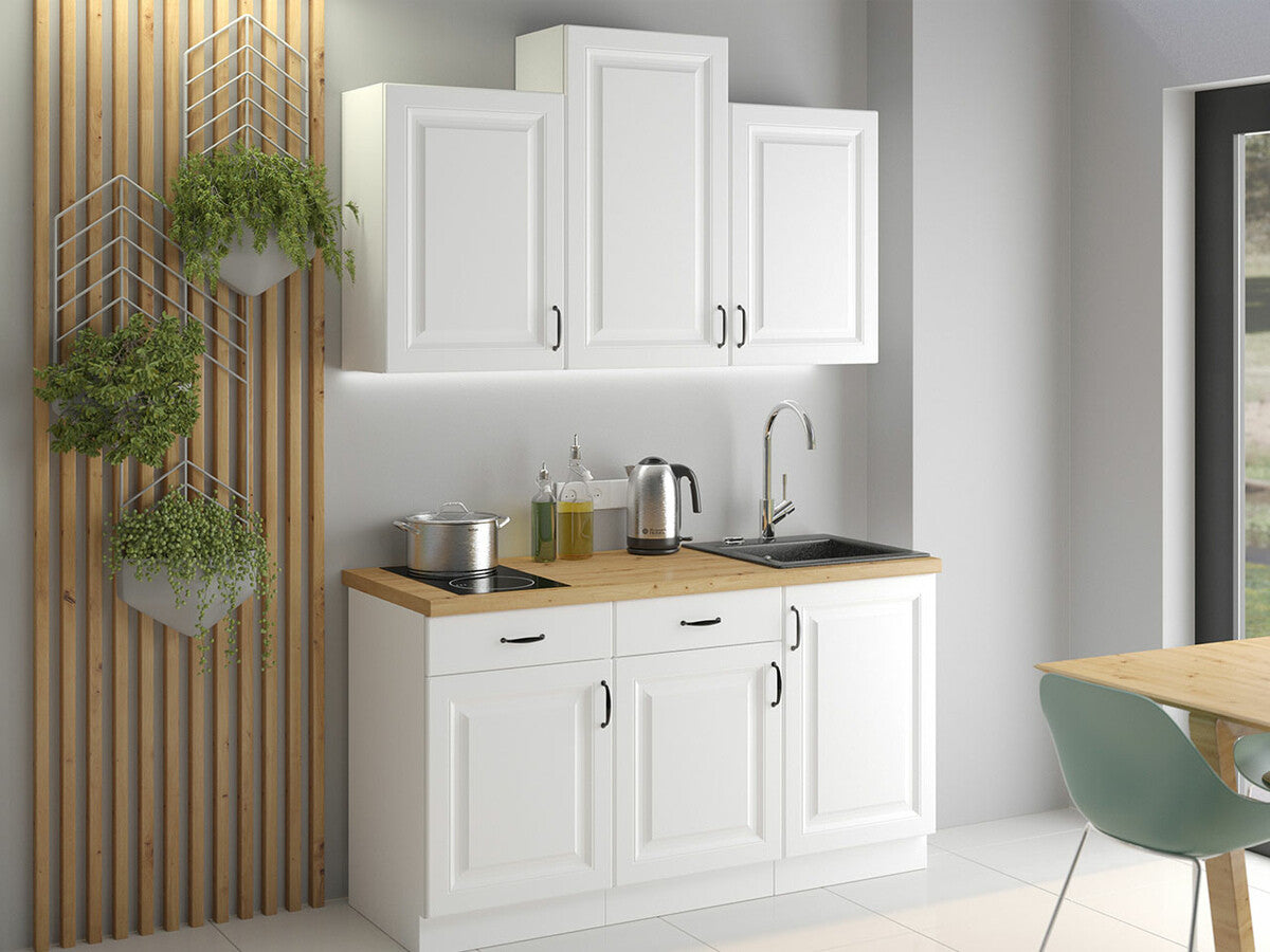 Moduláris szekrény fiókkal és ajtókkal 50 D 1F 1S BB RETROLINE (Fehér)