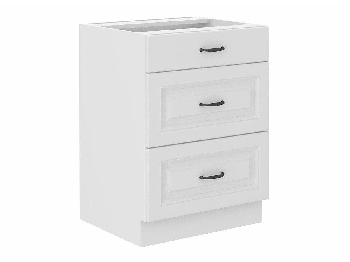 Moduláris szekrény fiókokkal 60 D 3S BB RETROLINE (Fehér)