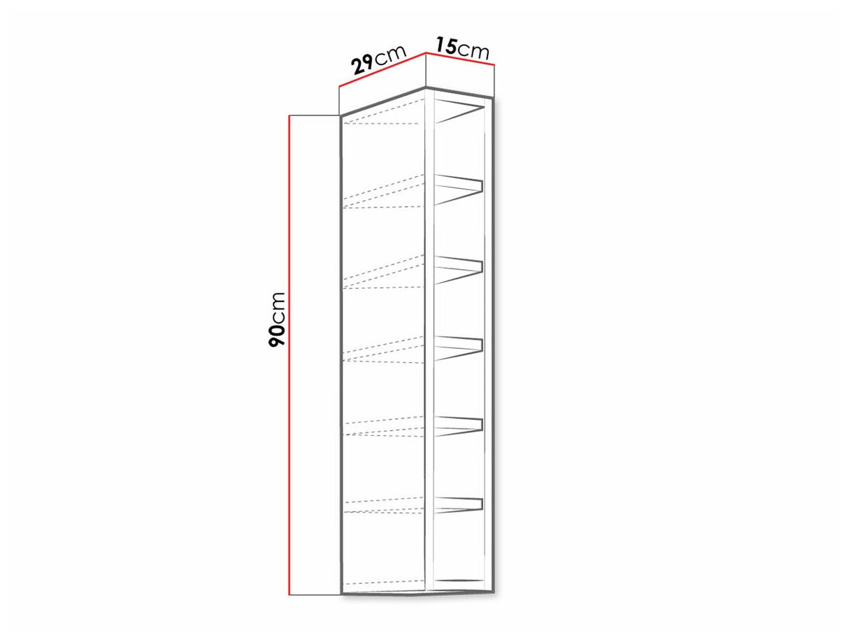 Polc 15 G-90 OTW RETROLINE (Fehér)