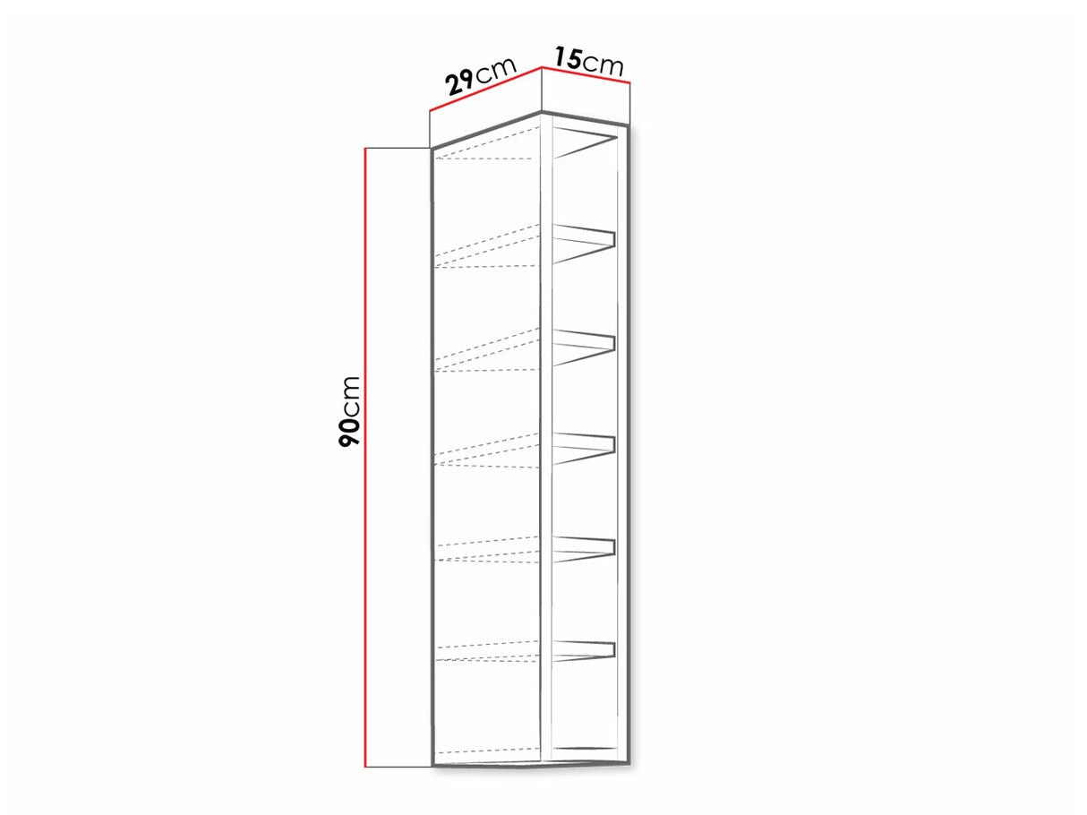 Polc 15 G-90 OTW RETROLINE (Artisan tölgy)