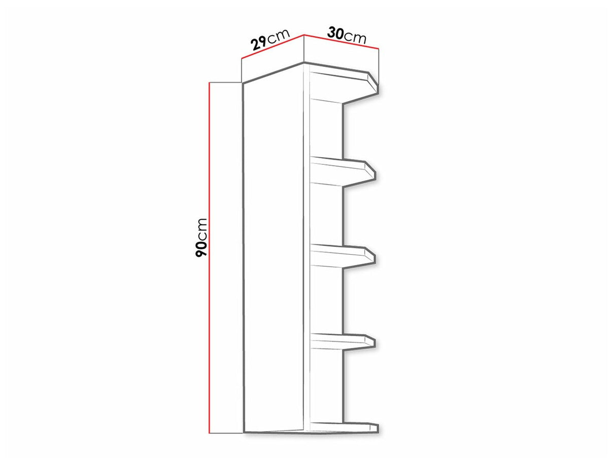 Polc 30 G-90 ZAK RETROLINE (Fehér)
