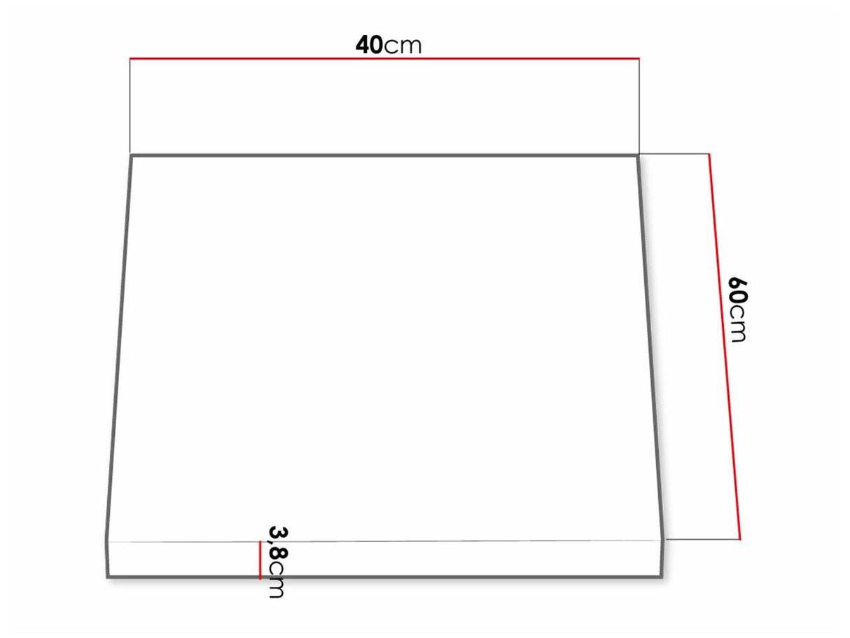 Munkalap Retroline, Asztallap alakja: Egyszerű, Munkalap hossza: 400 mm